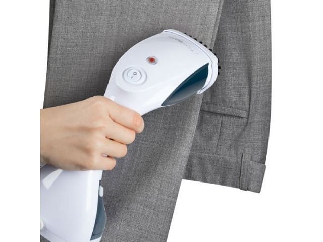 Brosse de repassage à vapeur Clatronic Blanc-Bleu