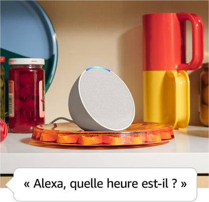 Echo Pop (Nouvelle génération) | Enceinte connectée Bluetooth et Wi-Fi compacte au son riche, avec Alexa | Anthracite