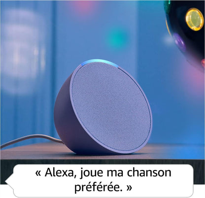 Echo Pop (Nouvelle génération) | Enceinte connectée Bluetooth et Wi-Fi compacte au son riche, avec Alexa | Anthracite
