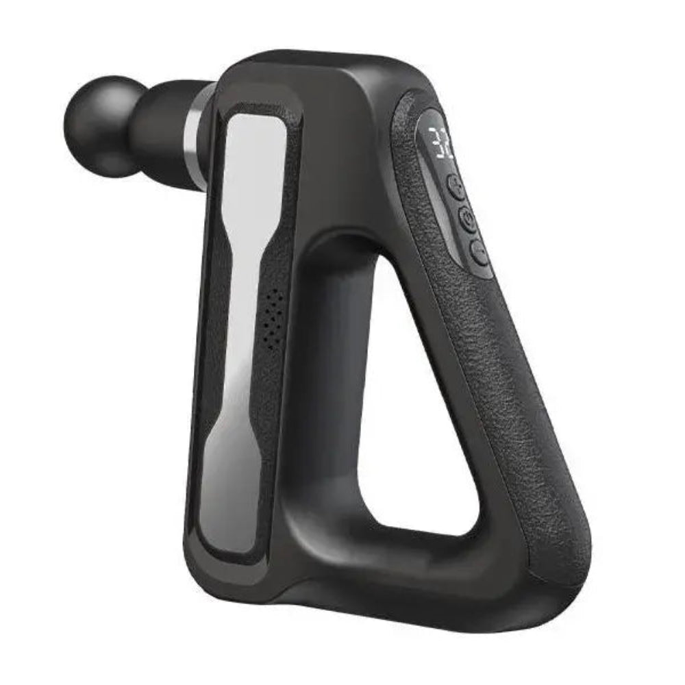 Pistolet de massage musculaire fascial Argent-Noir